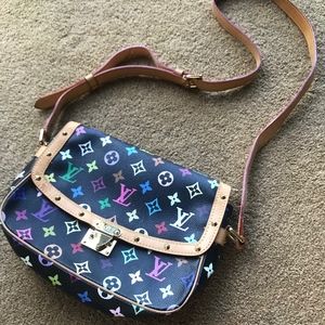 Louis Vuitton Black Monogram Multicolore